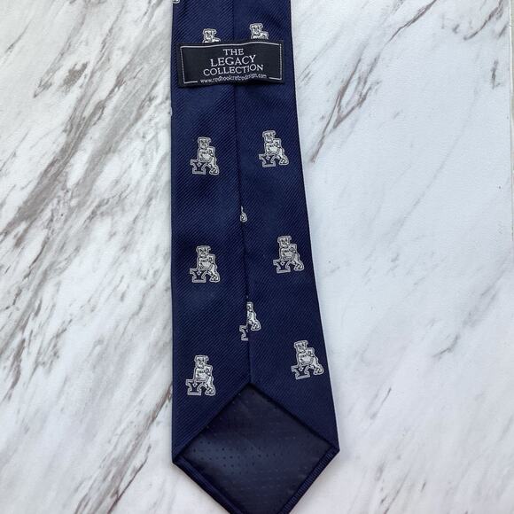 Yale University Men’s Rep Tie, Navy 100% Silk, Handsome Dan Bulldog, Yalie, Elis - Picture 4 of 7